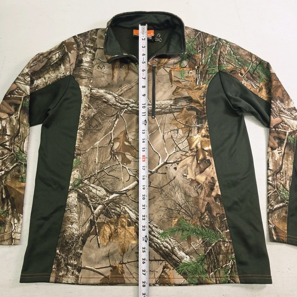 Habit Techshell Lite Scent Fleece Lined Pullover‎ Men's Sz L Realtree Xtra Camo